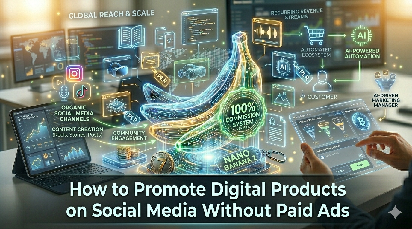 How to Promote Digital Products on Social Media Without Paid Ads