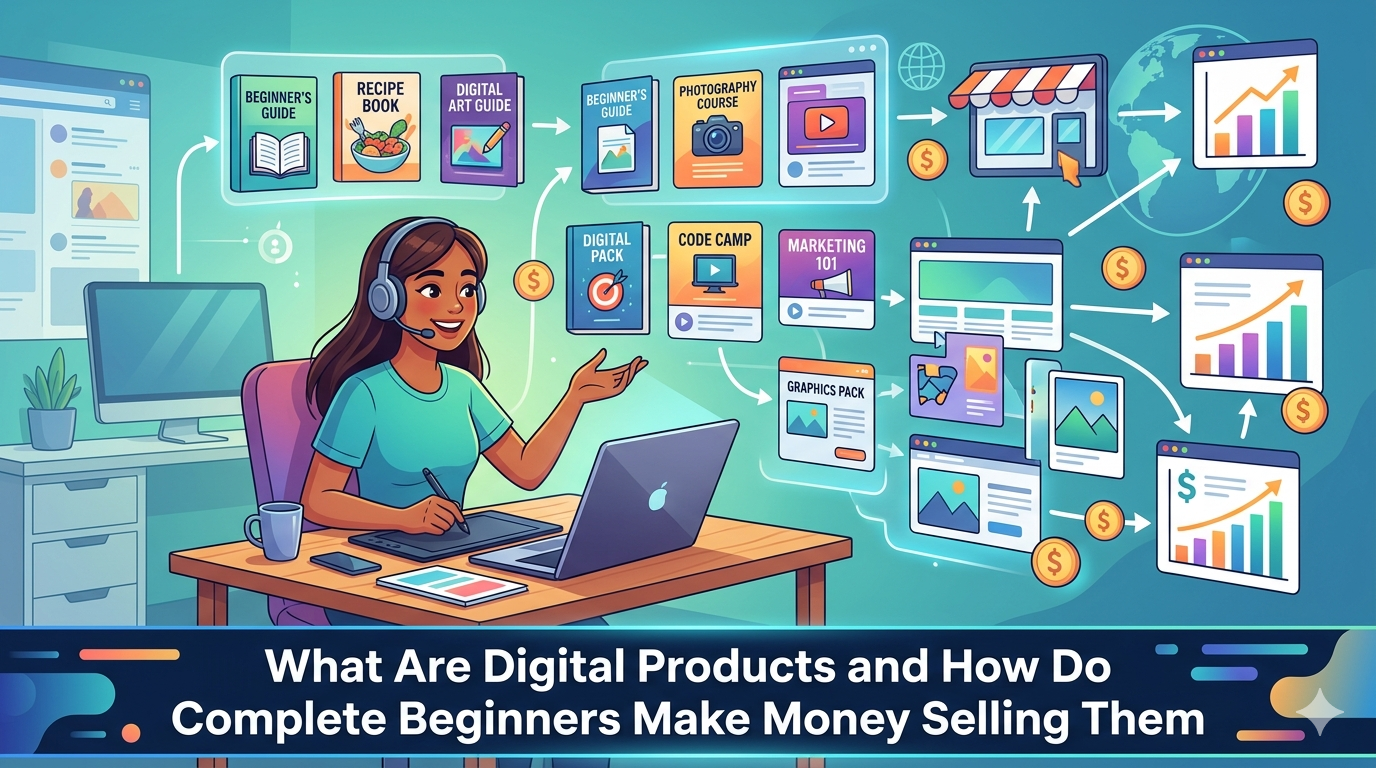 What Are Digital Products and How Do Complete Beginners Make Money Selling Them