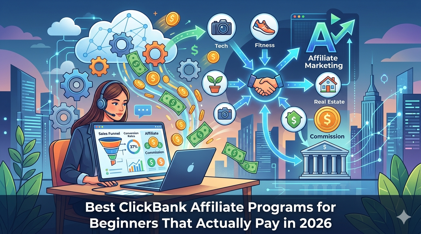 Best ClickBank Affiliate Programs for Beginners That Actually Pay in 2026