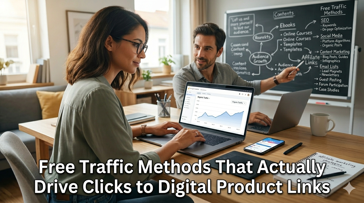 Free Traffic Methods That Actually Drive Clicks to Digital Product Links