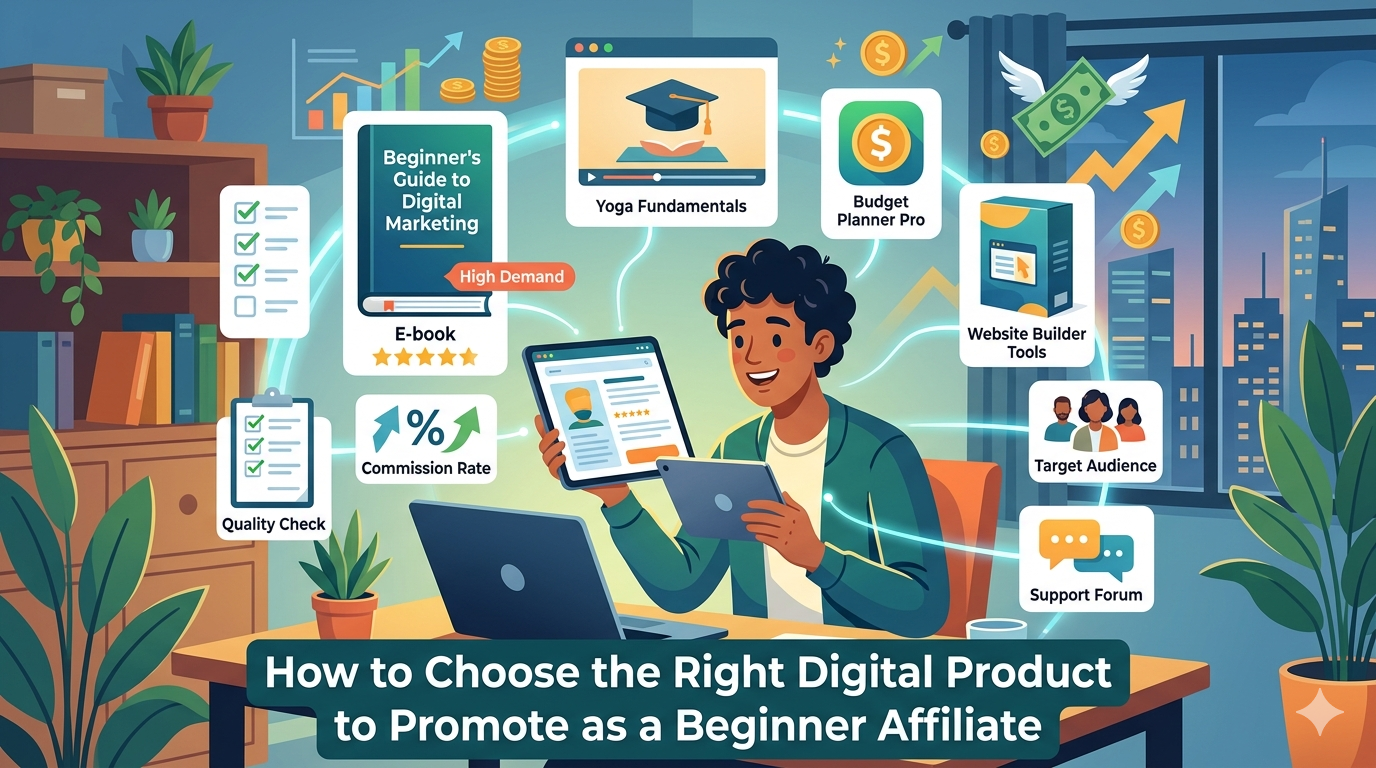 How to Choose the Right Digital Product to Promote as a Beginner Affiliate