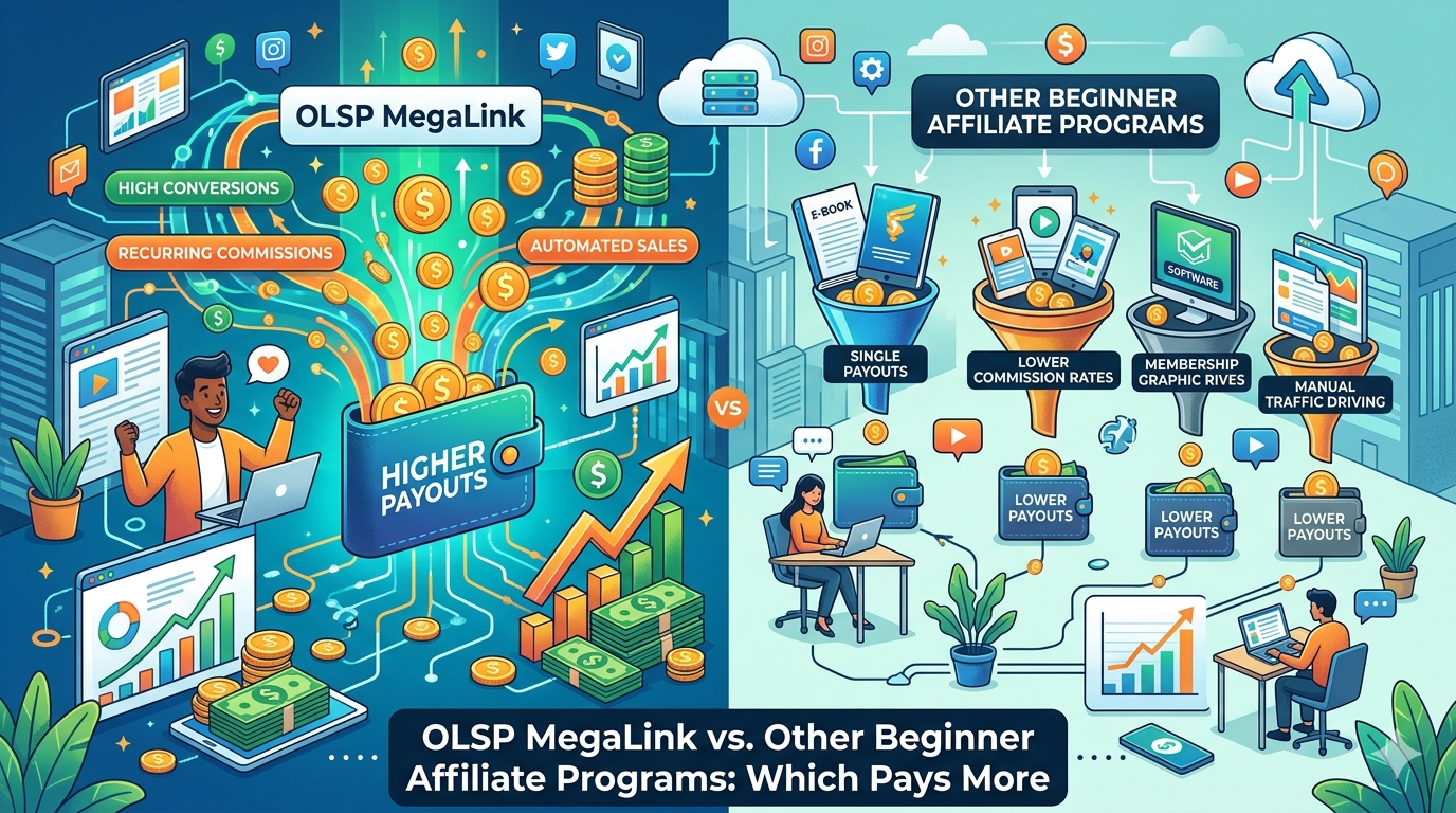 OLSP MegaLink vs. Other Beginner Affiliate Programs: Which Pays More
