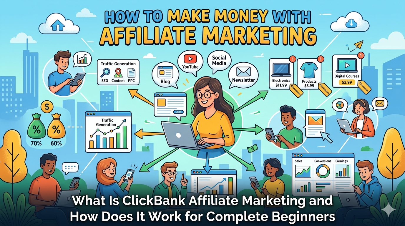 What Is ClickBank Affiliate Marketing and How Does It Work for Complete Beginners