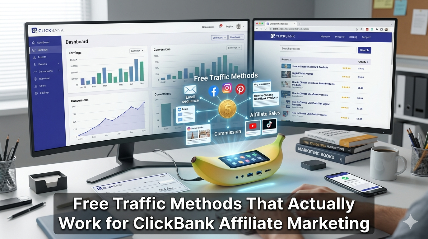 Free Traffic Methods That Actually Work for ClickBank Affiliate Marketing