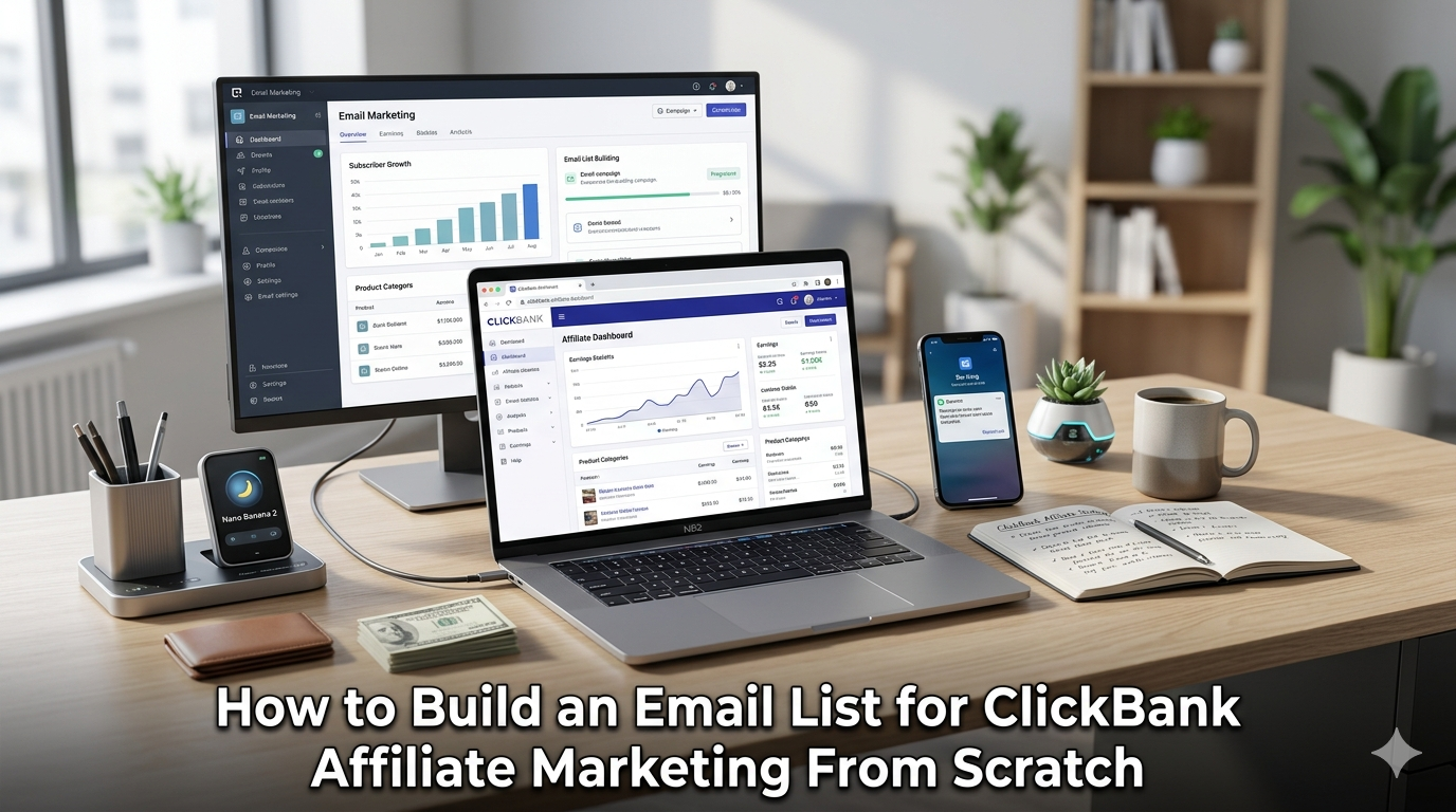 How to Build an Email List for ClickBank Affiliate Marketing From Scratch