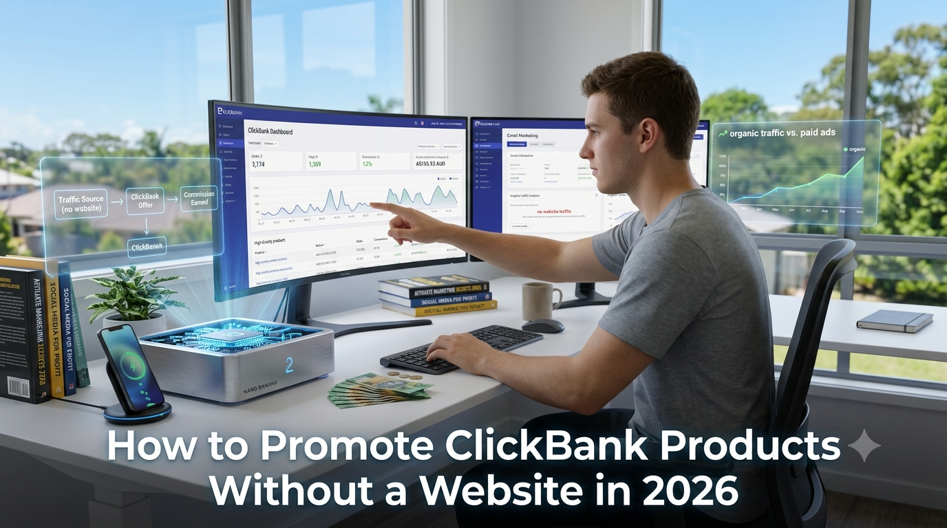 How to Promote ClickBank Products Without a Website in 2026