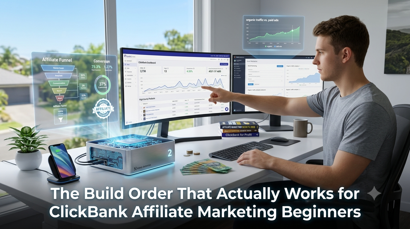 The Build Order That Actually Works for ClickBank Affiliate Marketing Beginners