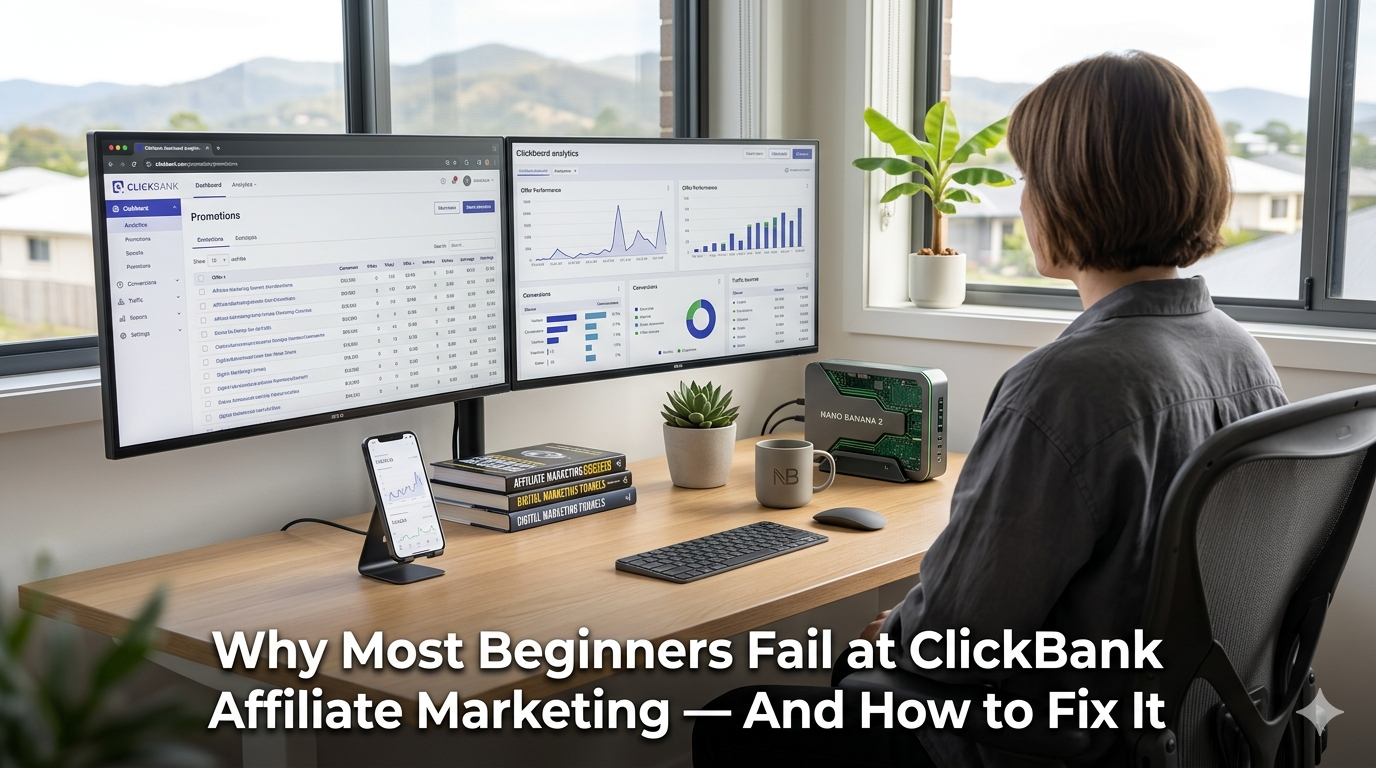 Why Most Beginners Fail at ClickBank Affiliate Marketing — And How to Fix It