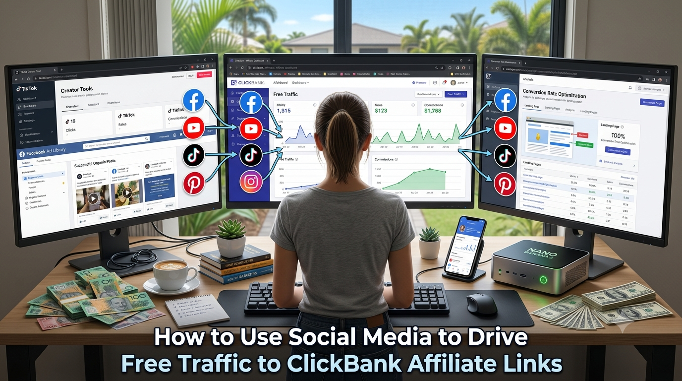 How to Use Social Media to Drive Free Traffic to ClickBank Affiliate Links